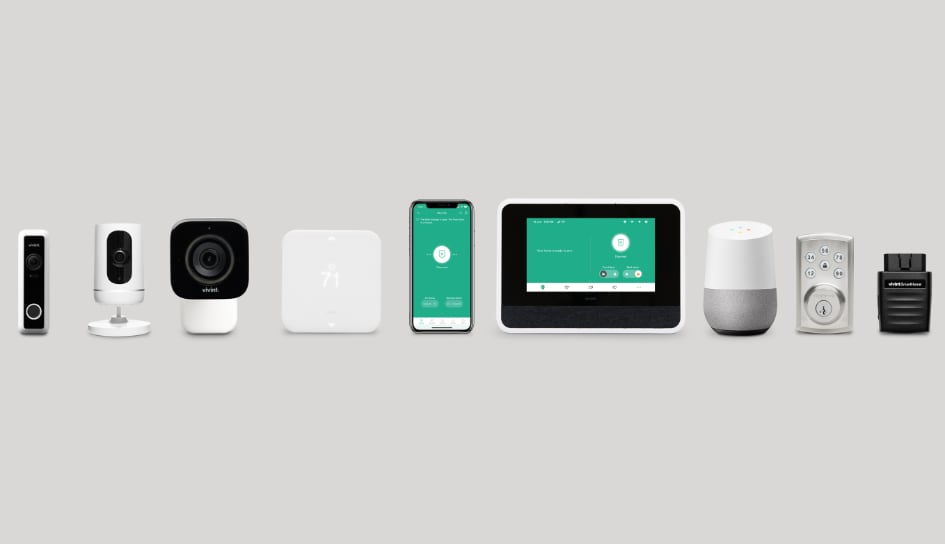 Vivint home security product line in Long Beach